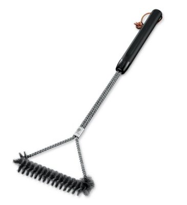 6493C13 2013 Weber 21 Inch Three Sided Grill Brush Black Product Facing Right